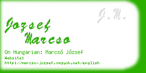 jozsef marcso business card